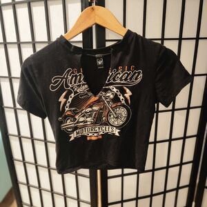 Windsor Black American Motorcycle Graphic Tee
